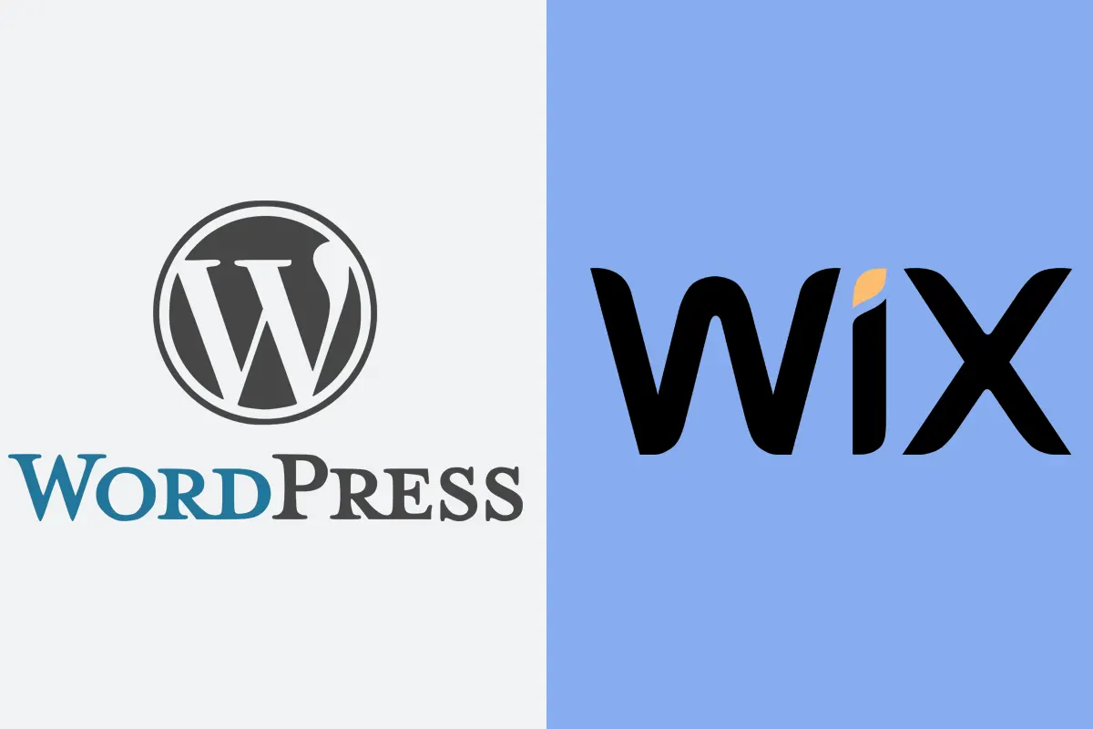 Wordpress i Wix logotipi platformi