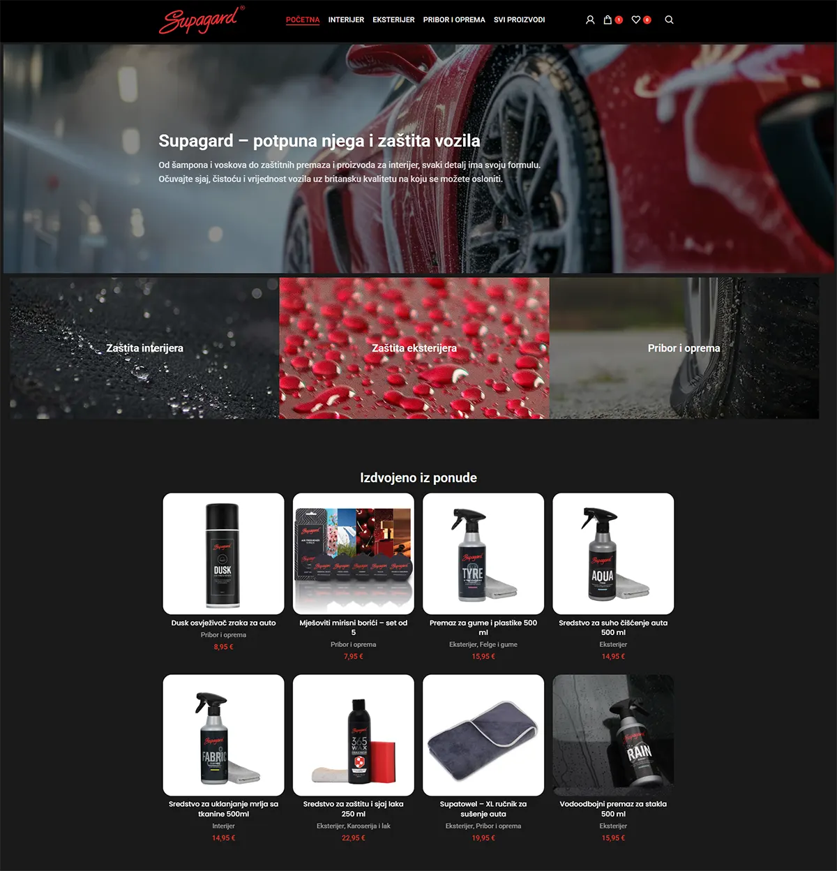 supagard Hrvatska web shop