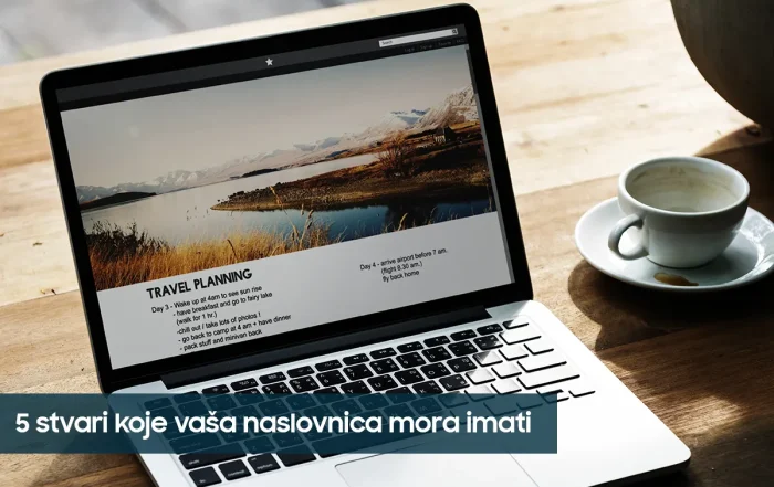 Laptop s naslovom 5 stvari koje vaša naslovnica mora imati