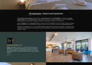 Web stranica The island home koju smo napravili za našeg klijenta
