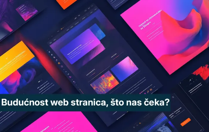 Moderni layout mockup web stranice na zaslonu računala