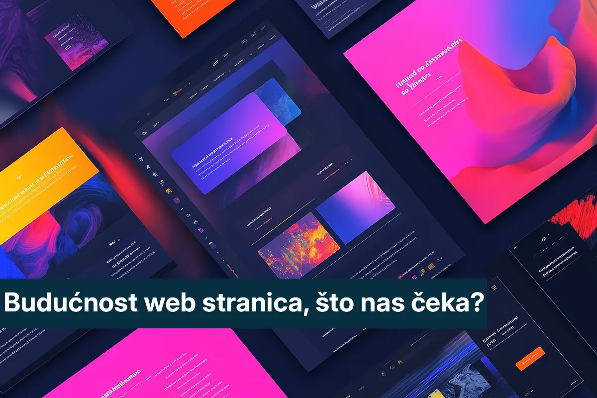 Moderni layout mockup web stranice na zaslonu računala